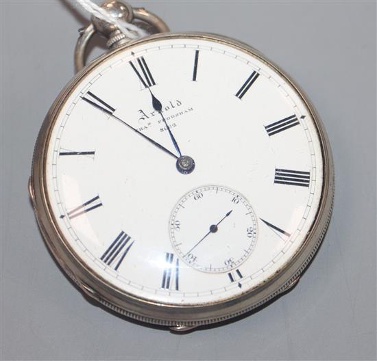 Arnold, Chas., Frodsham, a silver open-face pocket watch, no 8662,